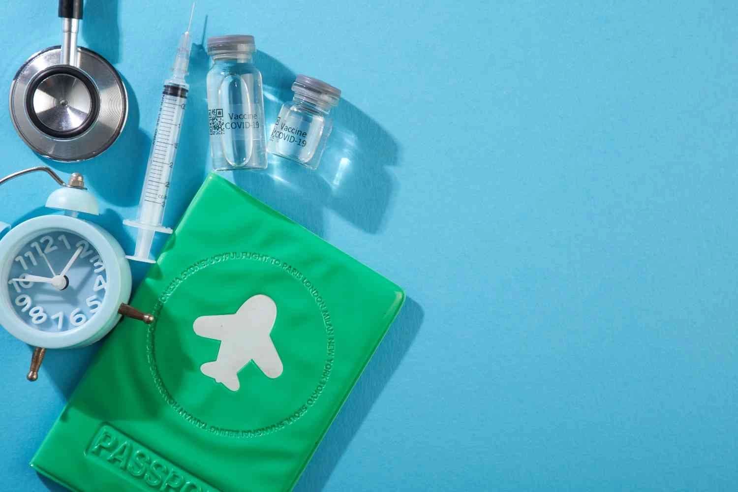 Illustration of travel medicine for safe international trips